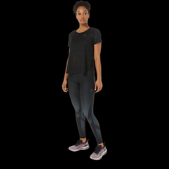 ASICS performance black metarun tights size M - Picture 1 of 13